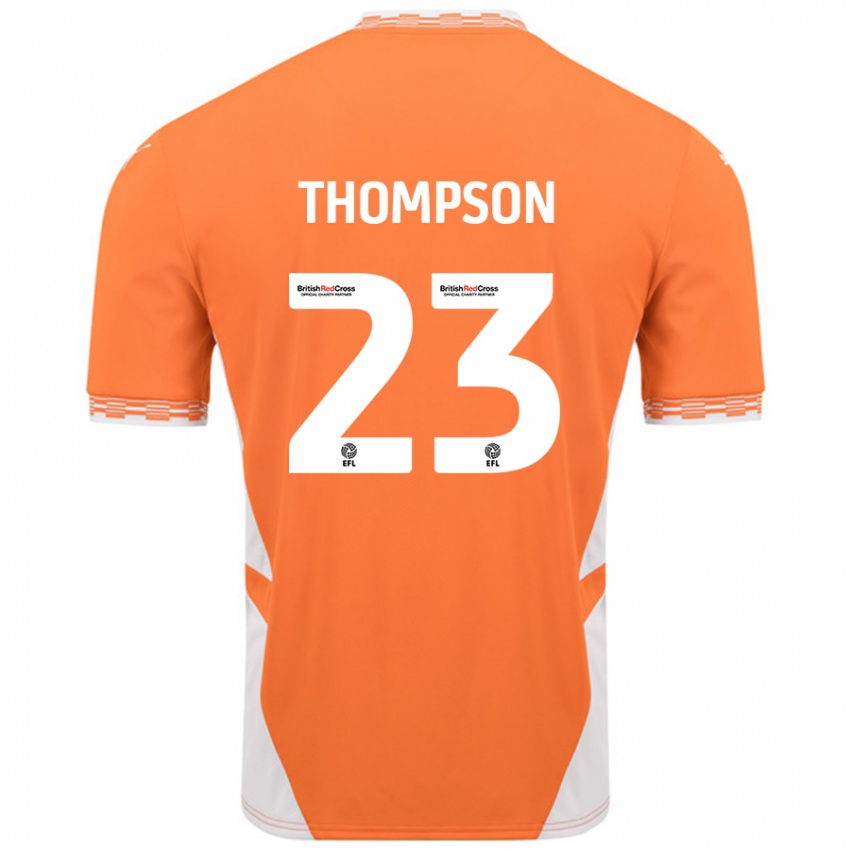 Damen Dominic Thompson #23 Orange Weiß Heimtrikot Trikot 2024/25 T-Shirt Österreich