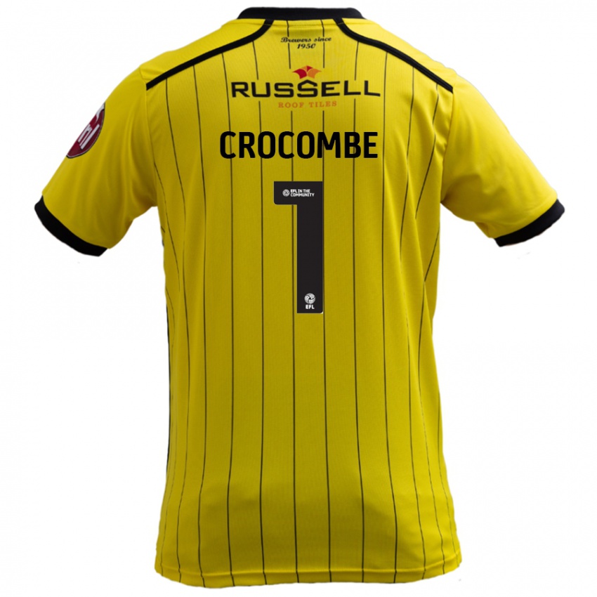 Damen Max Crocombe #1 Gelb Heimtrikot Trikot 2024/25 T-Shirt Österreich