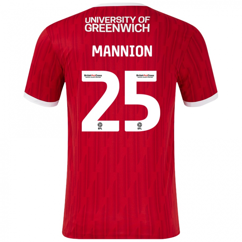 Damen Will Mannion #25 Rot Weiß Heimtrikot Trikot 2024/25 T-Shirt Österreich