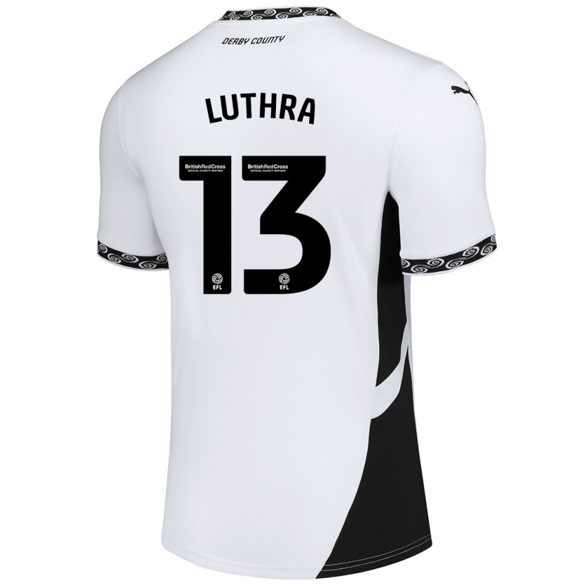 Damen Rohan Luthra #13 Weiß Schwarz Heimtrikot Trikot 2024/25 T-Shirt Österreich