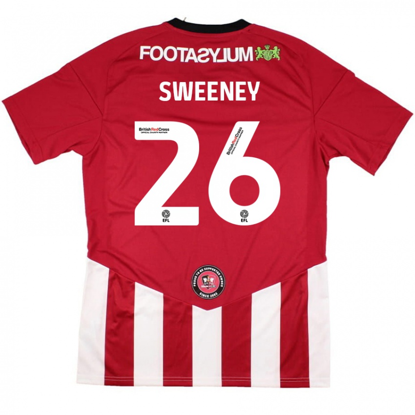 Damen Pierce Sweeney #26 Rot Weiß Heimtrikot Trikot 2024/25 T-Shirt Österreich