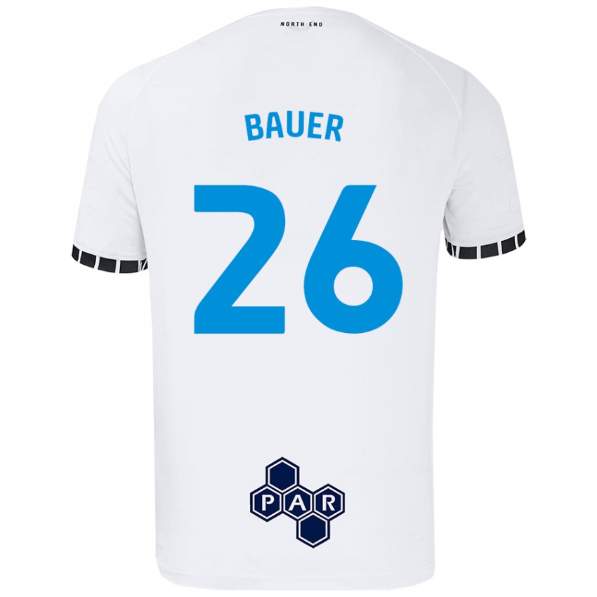 Damen Patrick Bauer #26 Weiß Heimtrikot Trikot 2024/25 T-Shirt Österreich