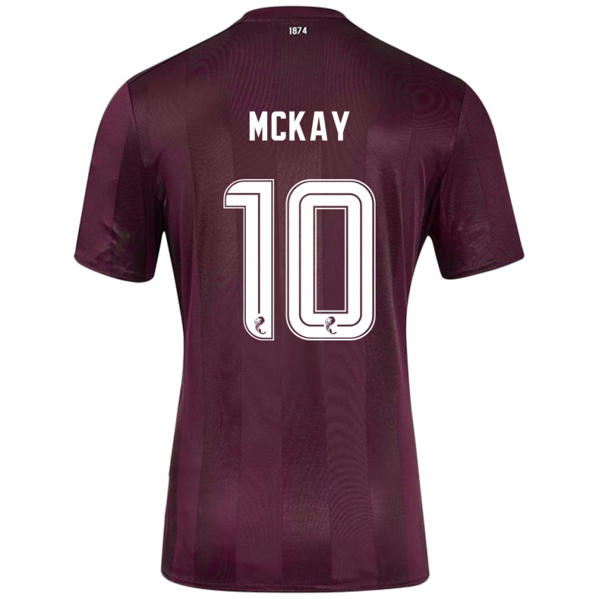 Damen Barrie Mckay #10 Burgundrot Heimtrikot Trikot 2024/25 T-Shirt Österreich