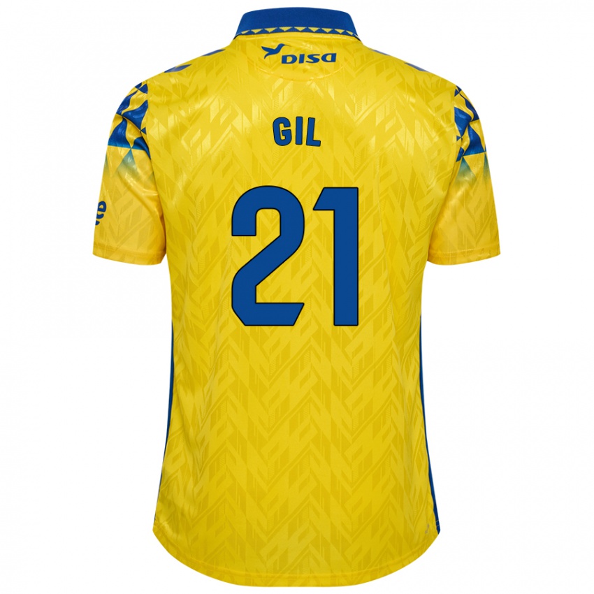 Damen Iván Gil #21 Gelb Blau Heimtrikot Trikot 2024/25 T-Shirt Österreich