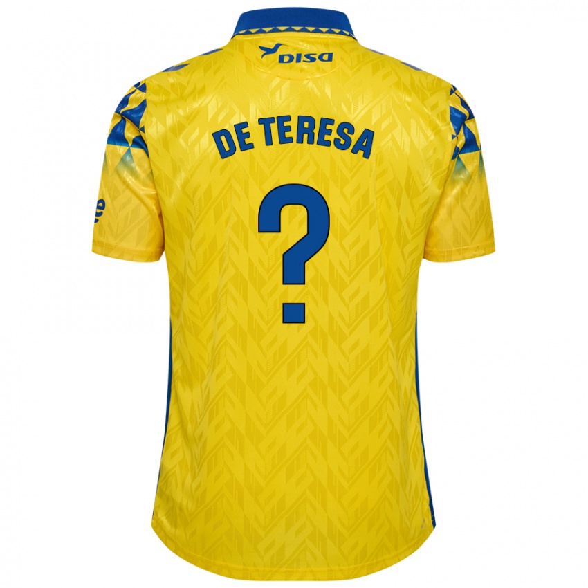 Damen Emilio De Teresa #0 Gelb Blau Heimtrikot Trikot 2024/25 T-Shirt Österreich