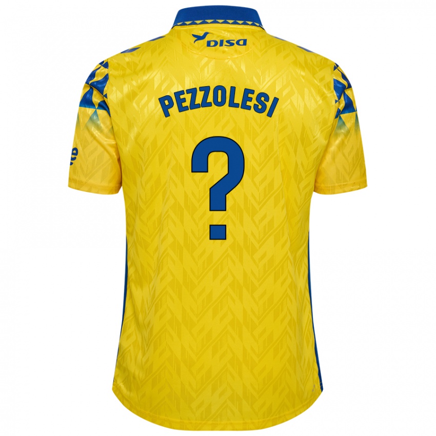 Damen Valentín Pezzolesi #0 Gelb Blau Heimtrikot Trikot 2024/25 T-Shirt Österreich