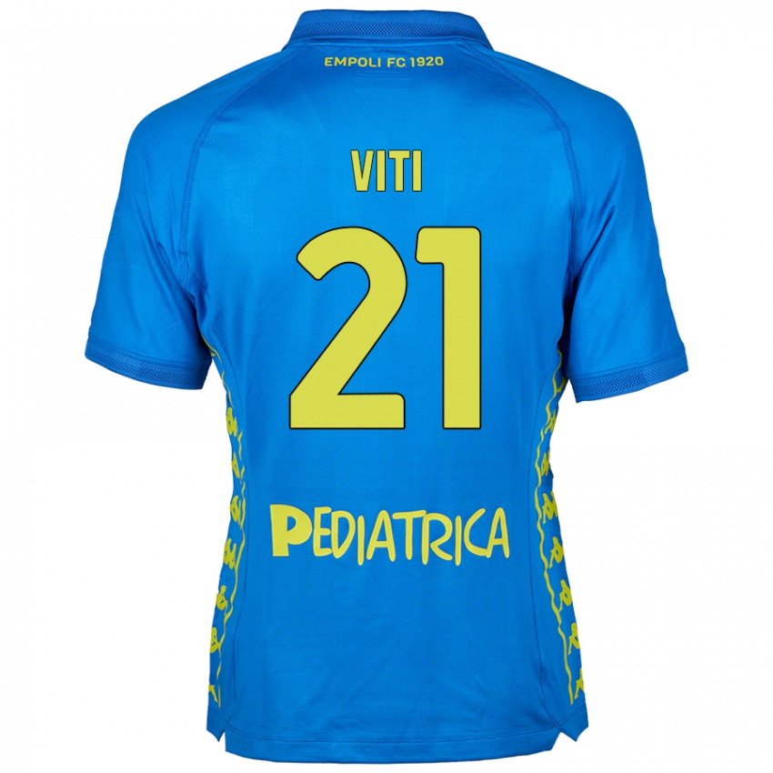 Damen Mattia Viti #21 Blau Heimtrikot Trikot 2024/25 T-Shirt Österreich