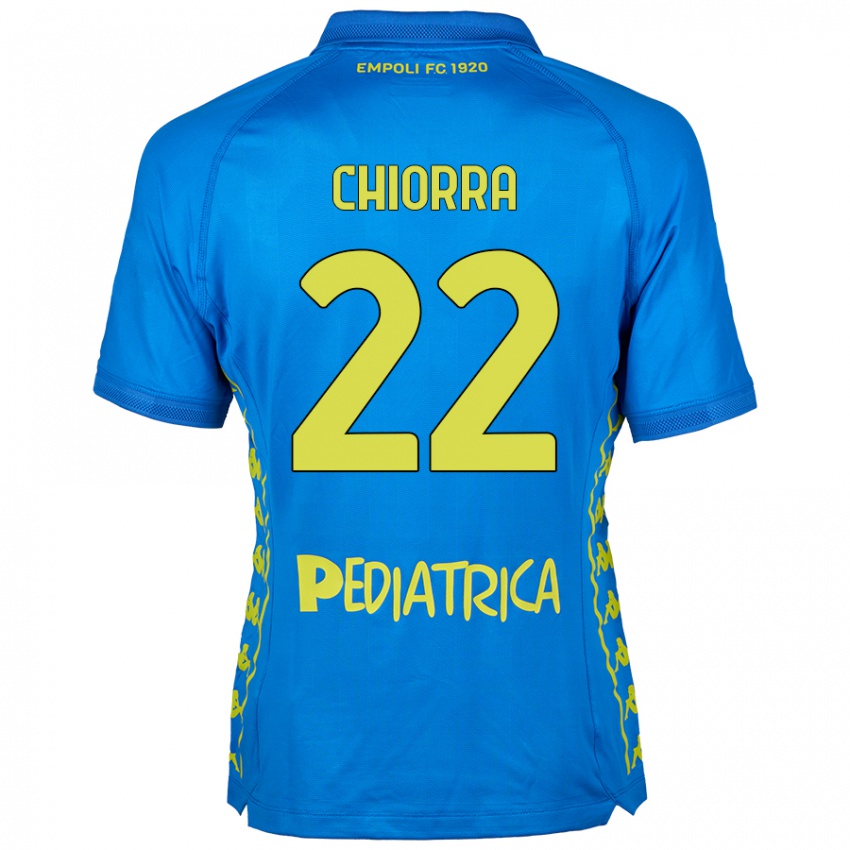 Damen Niccolò Chiorra #22 Blau Heimtrikot Trikot 2024/25 T-Shirt Österreich