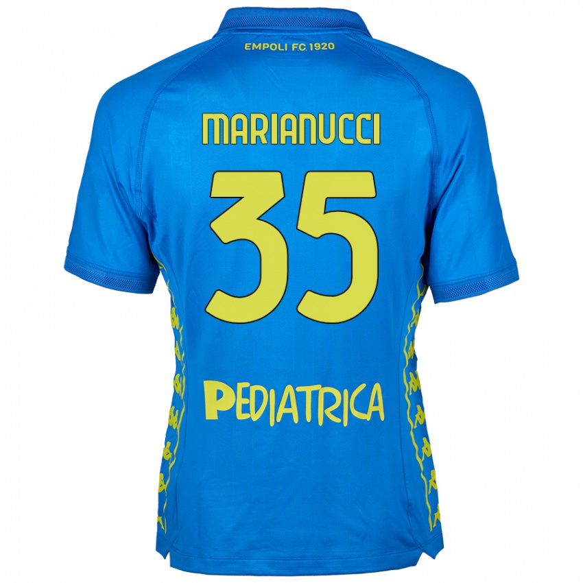 Damen Luca Marianucci #35 Blau Heimtrikot Trikot 2024/25 T-Shirt Österreich