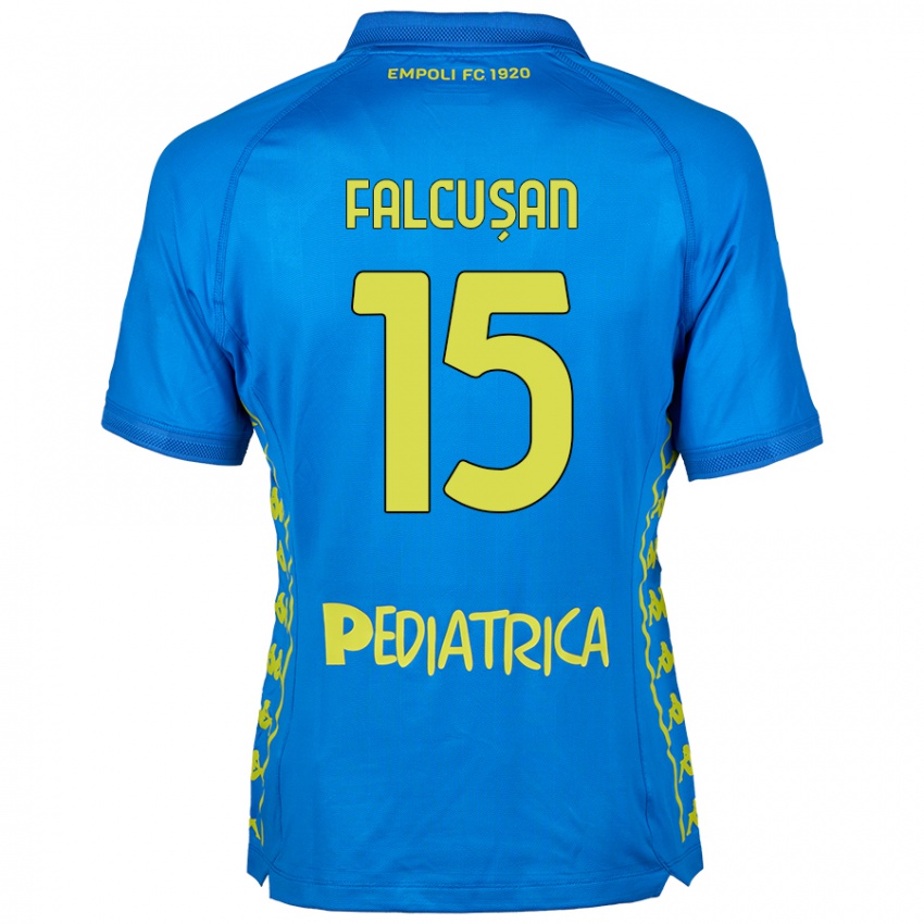 Damen Darius Fălcușan #15 Blau Heimtrikot Trikot 2024/25 T-Shirt Österreich