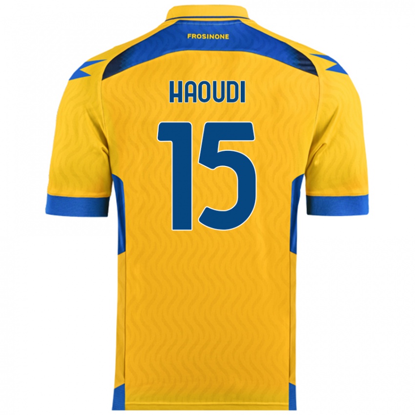 Damen Hamza Haoudi #15 Gelb Heimtrikot Trikot 2024/25 T-Shirt Österreich