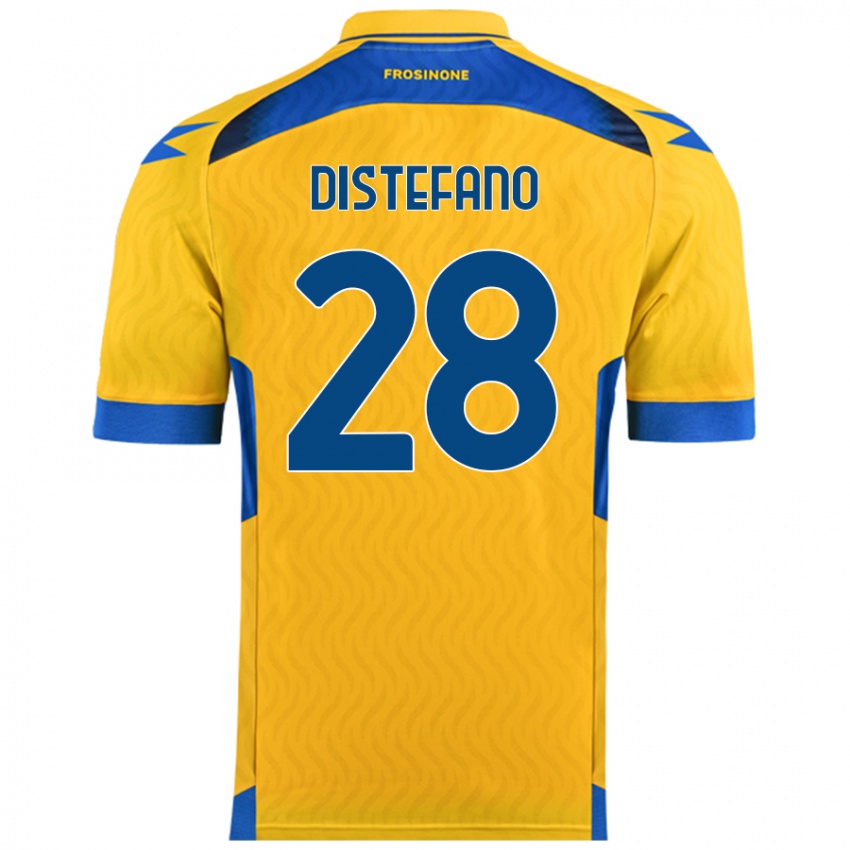 Damen Filippo Distefano #28 Gelb Heimtrikot Trikot 2024/25 T-Shirt Österreich