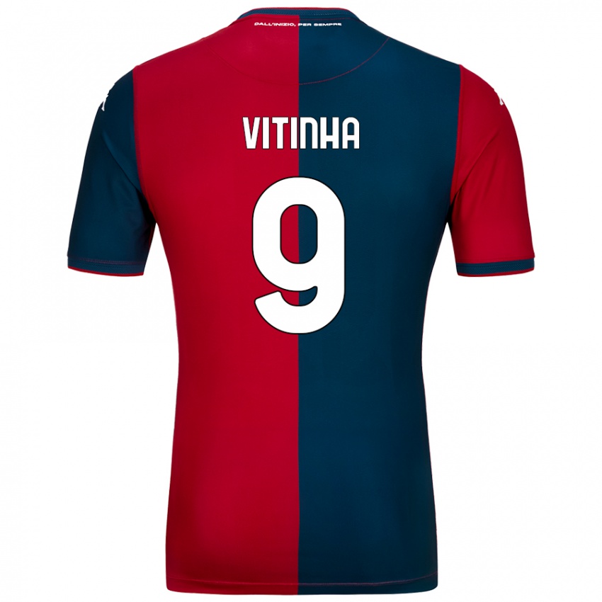 Damen Vitinha #9 Rot Dunkelblau Heimtrikot Trikot 2024/25 T-Shirt Österreich