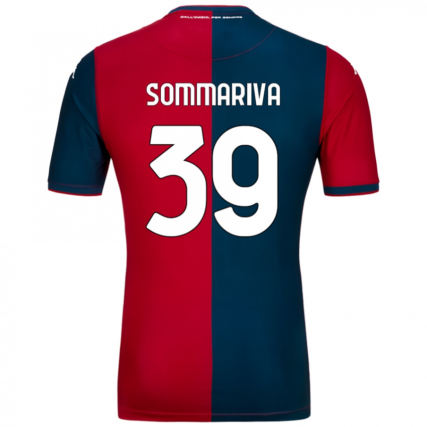 Damen Daniele Sommariva #39 Rot Dunkelblau Heimtrikot Trikot 2024/25 T-Shirt Österreich