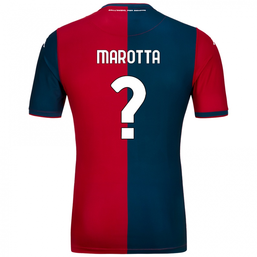 Damen Francesco Marotta #0 Rot Dunkelblau Heimtrikot Trikot 2024/25 T-Shirt Österreich