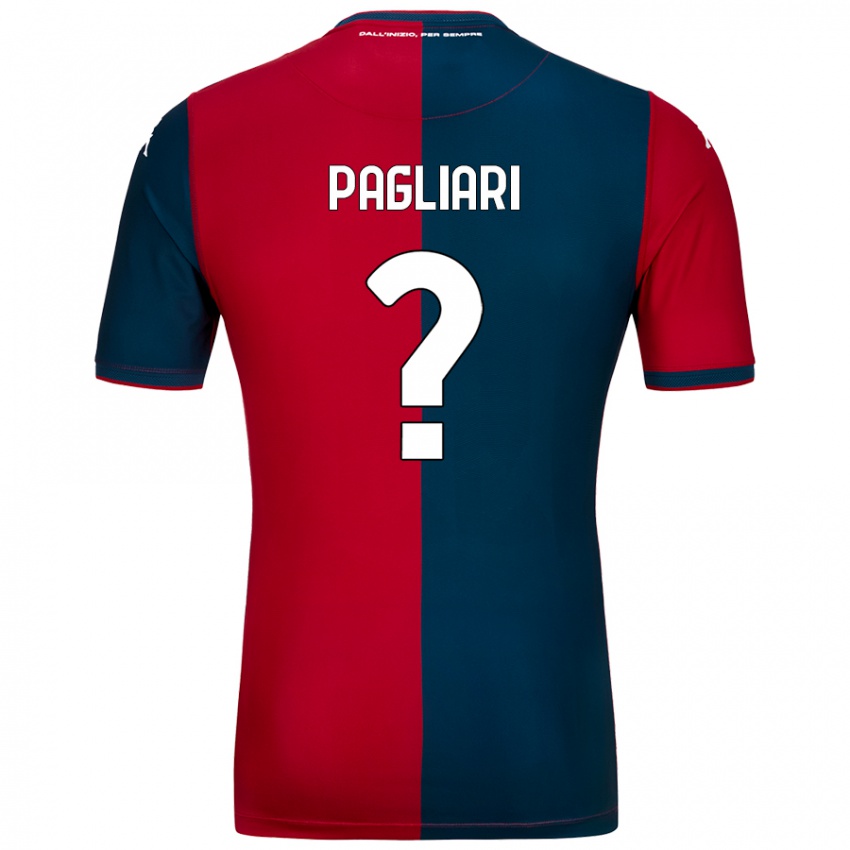 Damen Alessandro Pagliari #0 Rot Dunkelblau Heimtrikot Trikot 2024/25 T-Shirt Österreich