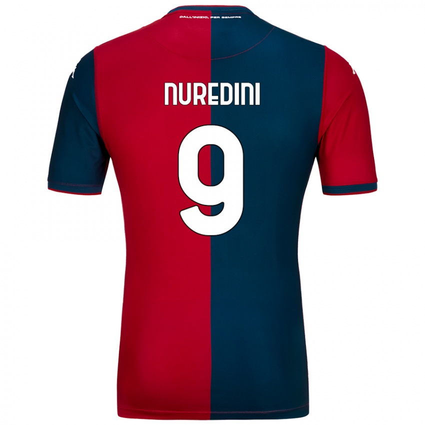 Damen Joi Nuredini #9 Rot Dunkelblau Heimtrikot Trikot 2024/25 T-Shirt Österreich