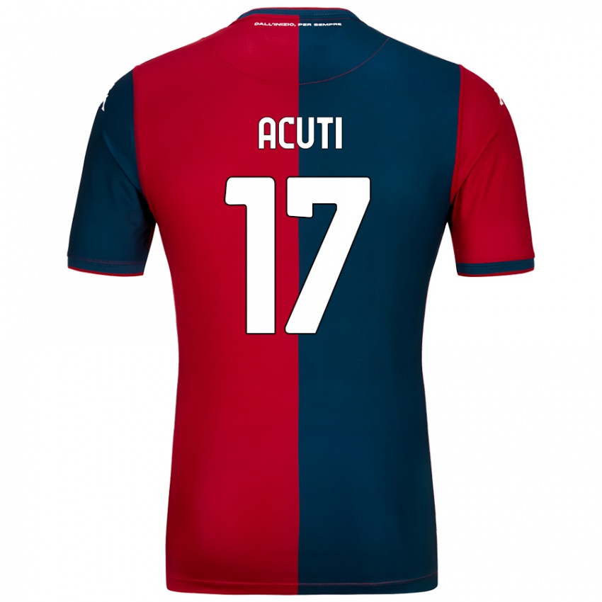 Damen Arianna Acuti #17 Rot Dunkelblau Heimtrikot Trikot 2024/25 T-Shirt Österreich