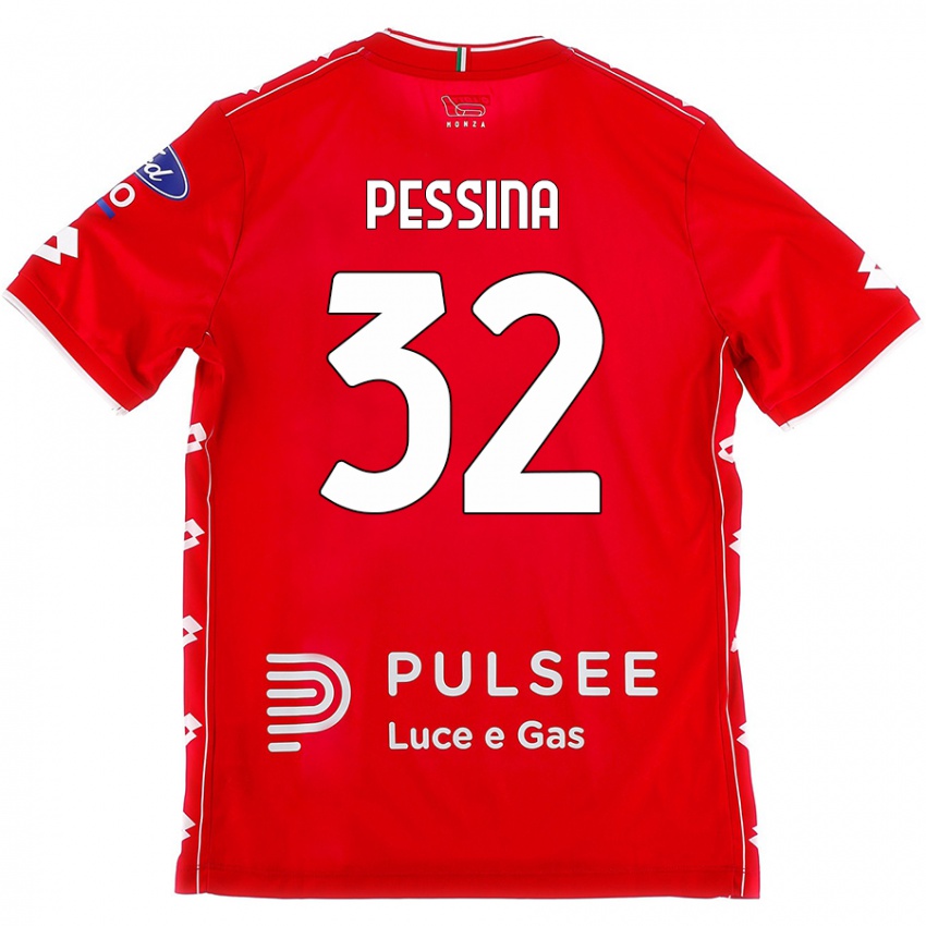 Damen Matteo Pessina #32 Rot Weiß Heimtrikot Trikot 2024/25 T-Shirt Österreich