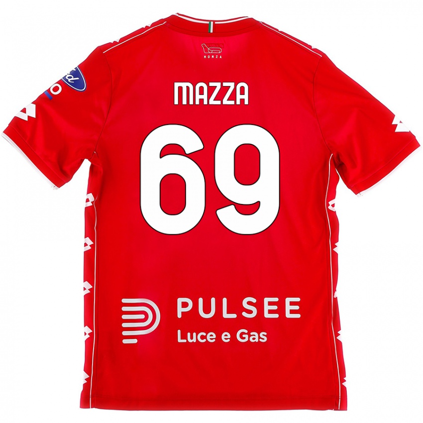 Damen Andrea Mazza #69 Rot Weiß Heimtrikot Trikot 2024/25 T-Shirt Österreich