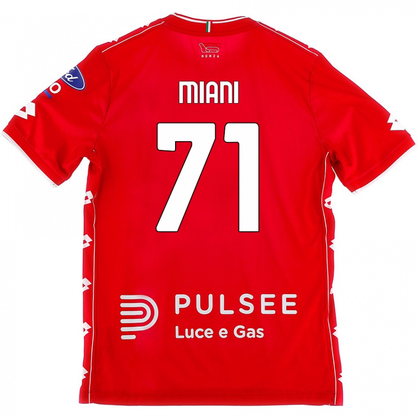 Damen Arthur Miani #71 Rot Weiß Heimtrikot Trikot 2024/25 T-Shirt Österreich