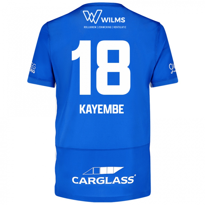 Damen Joris Kayembe #18 Blau Heimtrikot Trikot 2024/25 T-Shirt Österreich