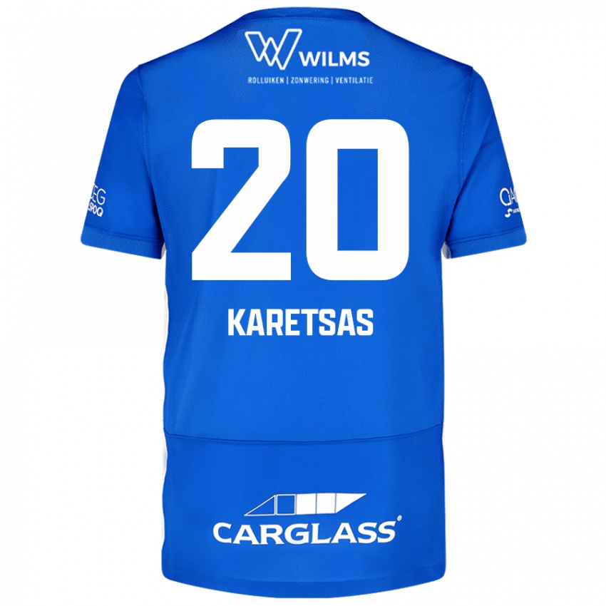 Damen Konstantinos Karetsas #20 Blau Heimtrikot Trikot 2024/25 T-Shirt Österreich