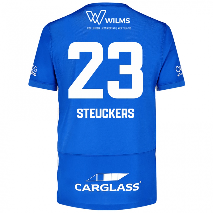 Damen Jarne Steuckers #23 Blau Heimtrikot Trikot 2024/25 T-Shirt Österreich