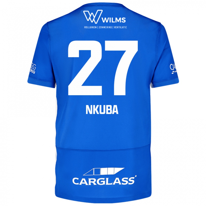 Damen Ken Nkuba #27 Blau Heimtrikot Trikot 2024/25 T-Shirt Österreich