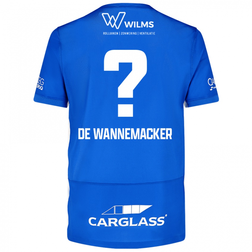 Damen August De Wannemacker #0 Blau Heimtrikot Trikot 2024/25 T-Shirt Österreich