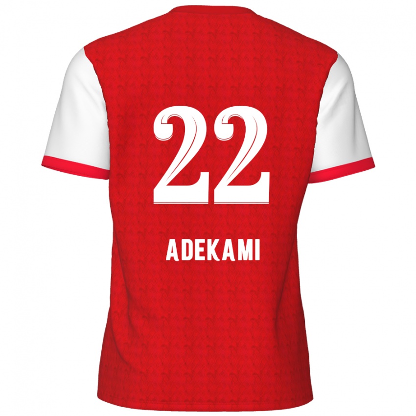 Damen Farouck Adekami #22 Rot Weiß Heimtrikot Trikot 2024/25 T-Shirt Österreich