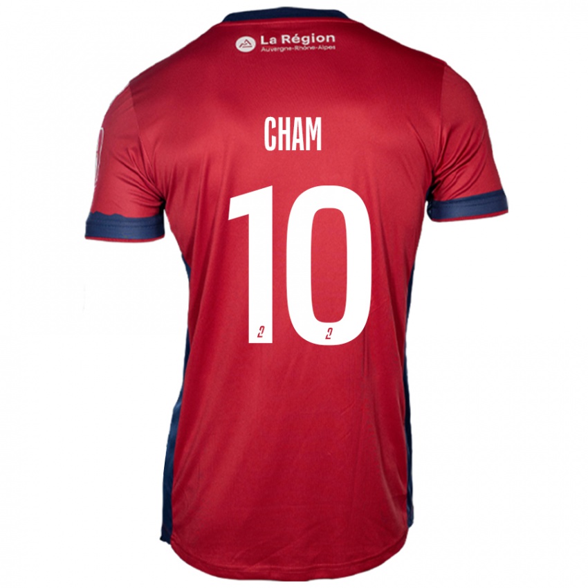 Damen Muhammed Cham #10 Hellburgunderrot Heimtrikot Trikot 2024/25 T-Shirt Österreich