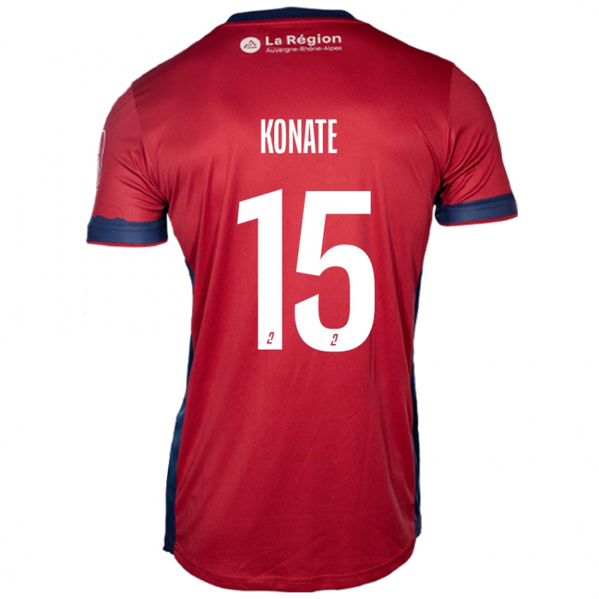 Damen Cheick Oumar Konaté #15 Hellburgunderrot Heimtrikot Trikot 2024/25 T-Shirt Österreich