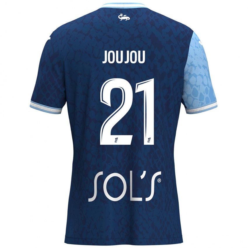 Damen Antoine Joujou #21 Himmelblau Dunkelblau Heimtrikot Trikot 2024/25 T-Shirt Österreich