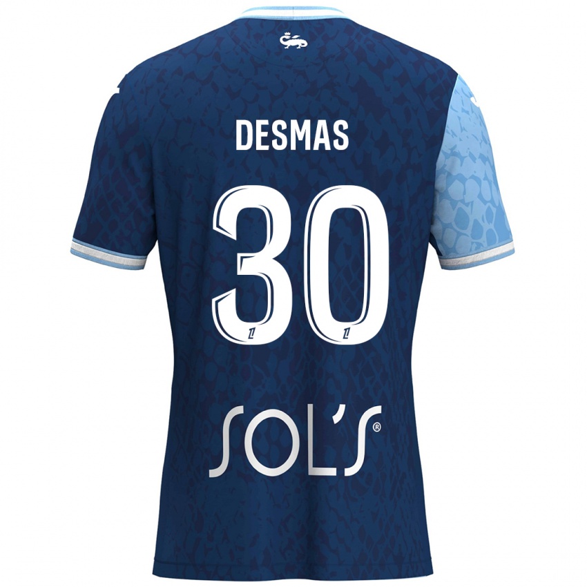 Damen Arthur Desmas #30 Himmelblau Dunkelblau Heimtrikot Trikot 2024/25 T-Shirt Österreich