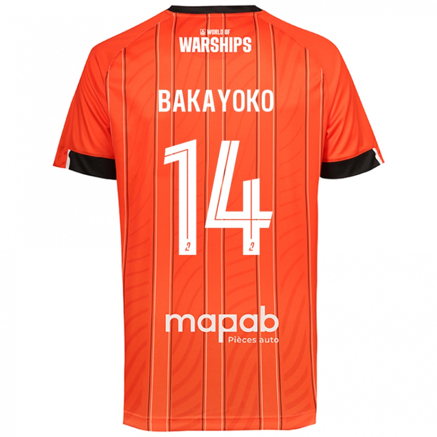 Damen Tiemoué Bakayoko #14 Orange Heimtrikot Trikot 2024/25 T-Shirt Österreich