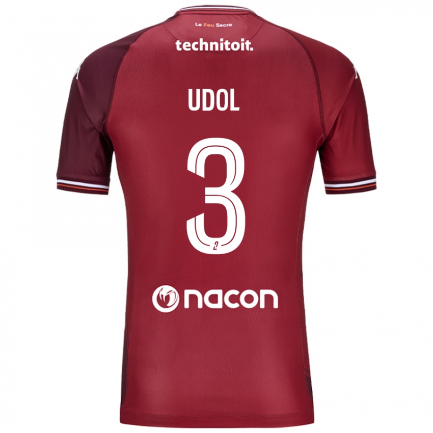 Damen Matthieu Udol #3 Rot Granata Heimtrikot Trikot 2024/25 T-Shirt Österreich