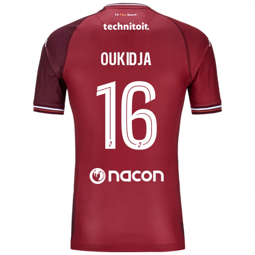 Damen Alexandre Oukidja #16 Rot Granata Heimtrikot Trikot 2024/25 T-Shirt Österreich