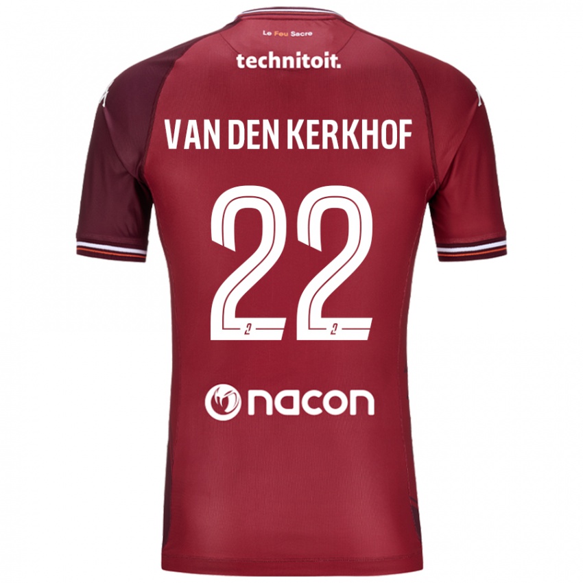 Damen Kevin Van Den Kerkhof #22 Rot Granata Heimtrikot Trikot 2024/25 T-Shirt Österreich