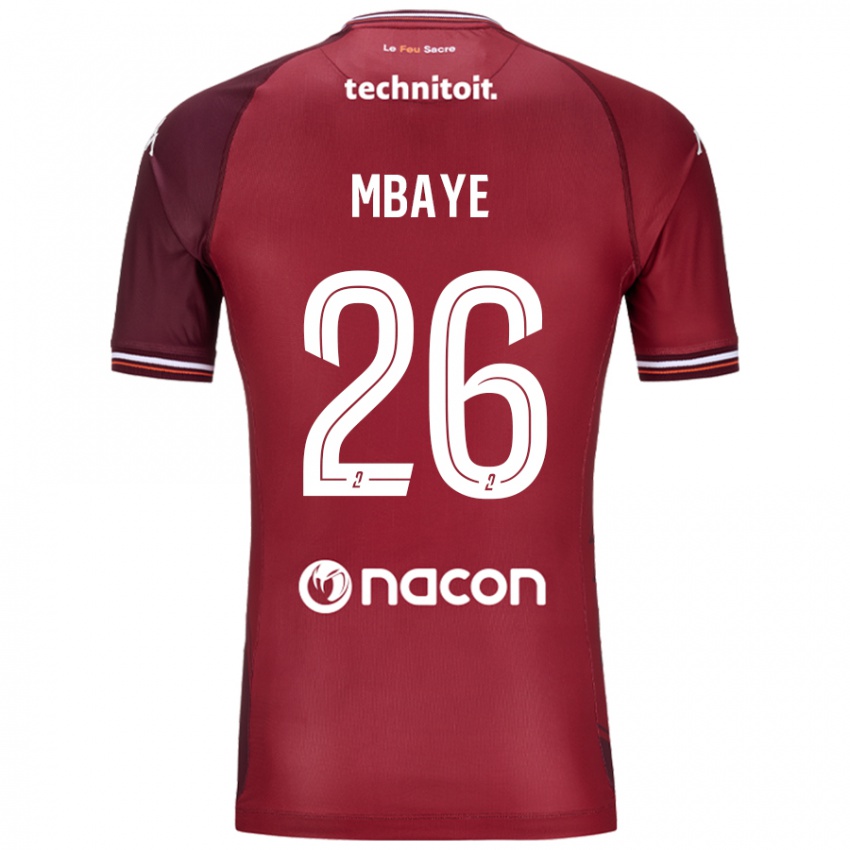 Damen Malick Mbaye #26 Rot Granata Heimtrikot Trikot 2024/25 T-Shirt Österreich