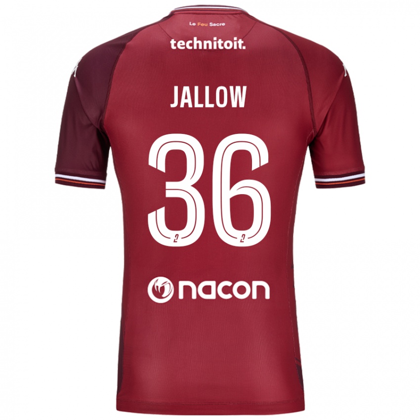 Damen Ablie Jallow #36 Rot Granata Heimtrikot Trikot 2024/25 T-Shirt Österreich