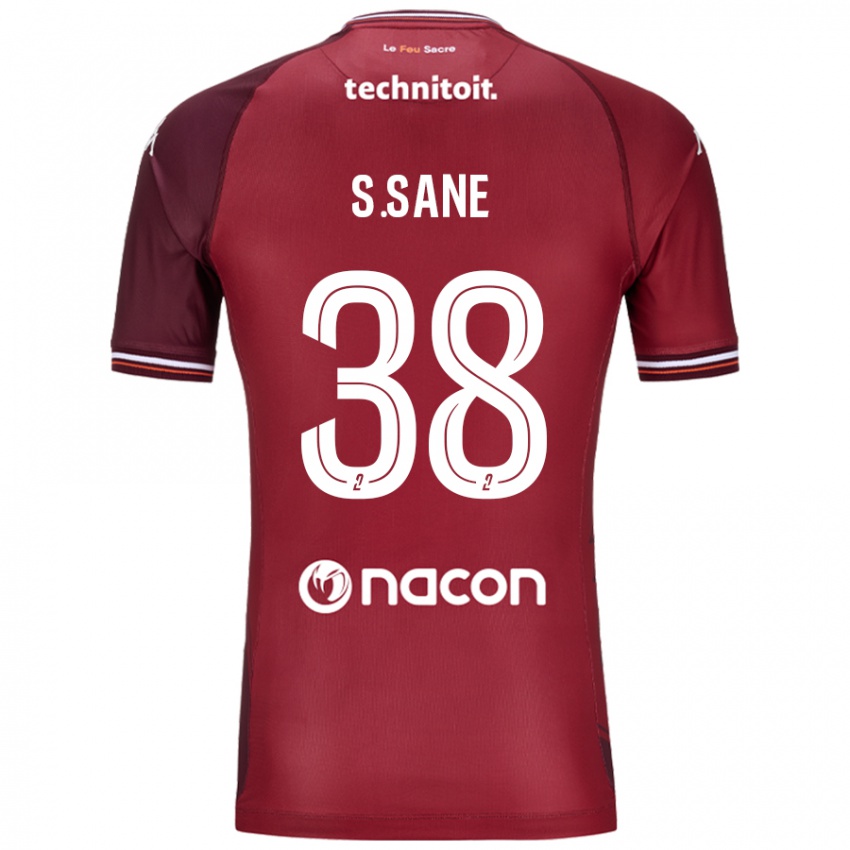 Damen Sadibou Sané #38 Rot Granata Heimtrikot Trikot 2024/25 T-Shirt Österreich