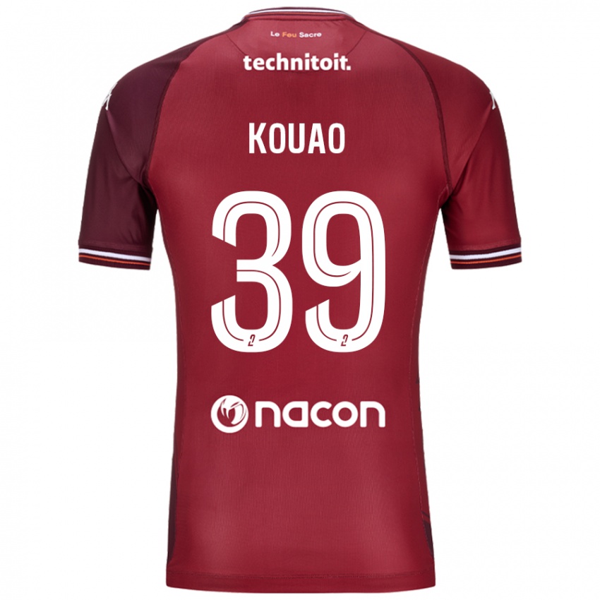 Damen Koffi Kouao #39 Rot Granata Heimtrikot Trikot 2024/25 T-Shirt Österreich