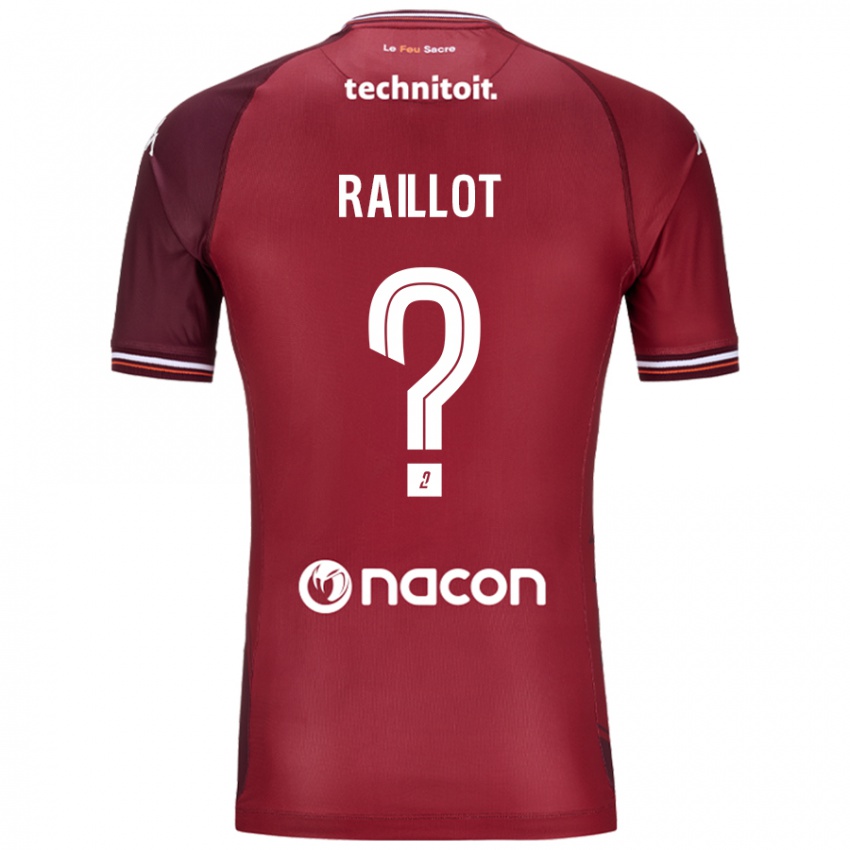 Damen Lilian Raillot #0 Rot Granata Heimtrikot Trikot 2024/25 T-Shirt Österreich