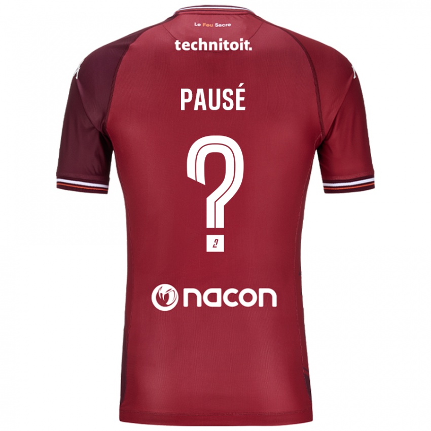 Damen Luca Pausé #0 Rot Granata Heimtrikot Trikot 2024/25 T-Shirt Österreich