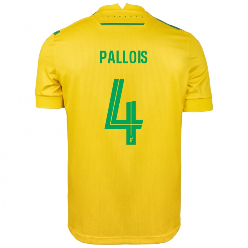 Damen Nicolas Pallois #4 Gelb Grün Heimtrikot Trikot 2024/25 T-Shirt Österreich