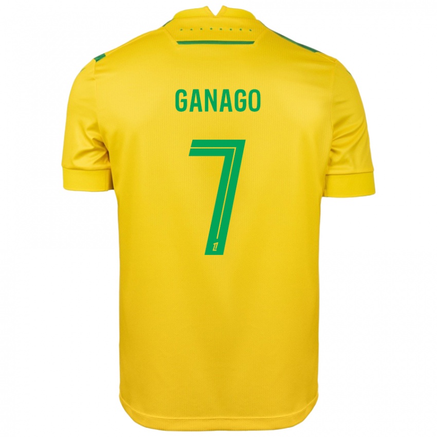 Damen Ignatius Ganago #7 Gelb Grün Heimtrikot Trikot 2024/25 T-Shirt Österreich