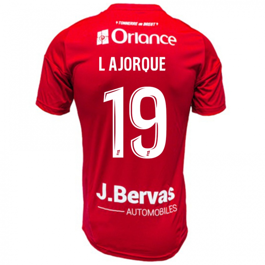 Damen Ludovic Ajorque #19 Rot Weiß Heimtrikot Trikot 2024/25 T-Shirt Österreich