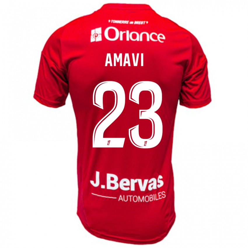 Damen Jordan Amavi #23 Rot Weiß Heimtrikot Trikot 2024/25 T-Shirt Österreich