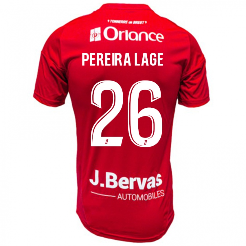 Damen Mathias Pereira Lage #26 Rot Weiß Heimtrikot Trikot 2024/25 T-Shirt Österreich